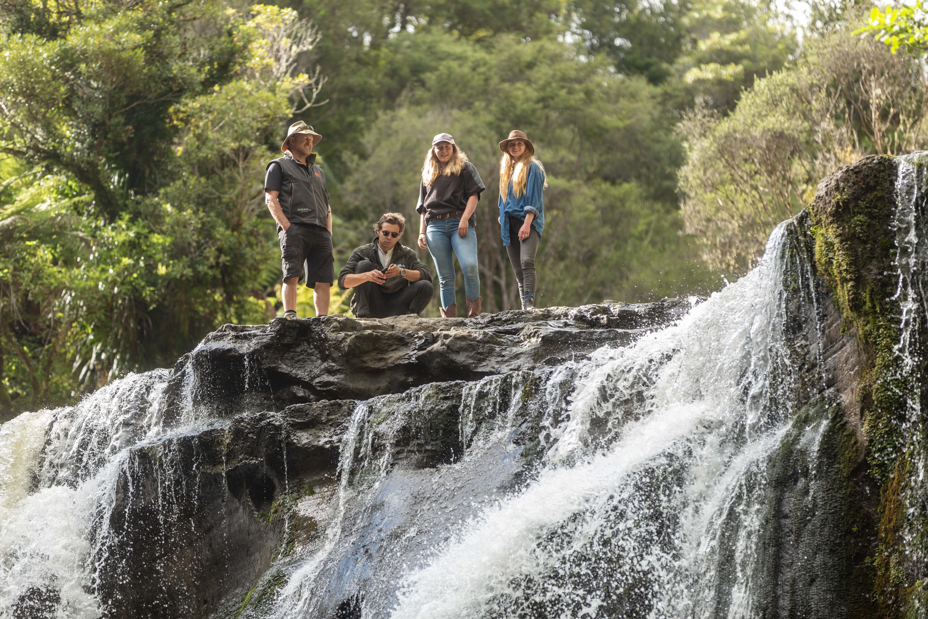 Friends at Kaiwhakauka Falls - Visit Ruapehu.jpg